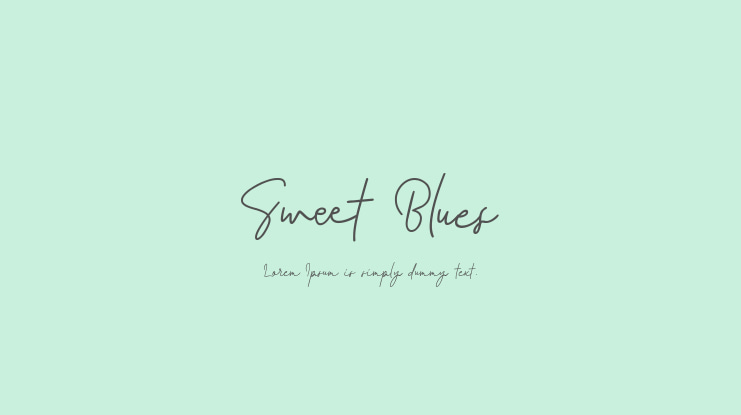 Sweet Blues Font