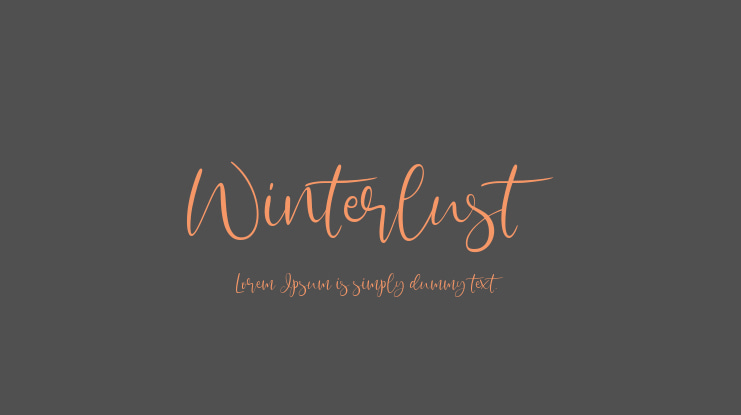 Winterlust Font