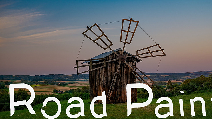 Road Paint Font