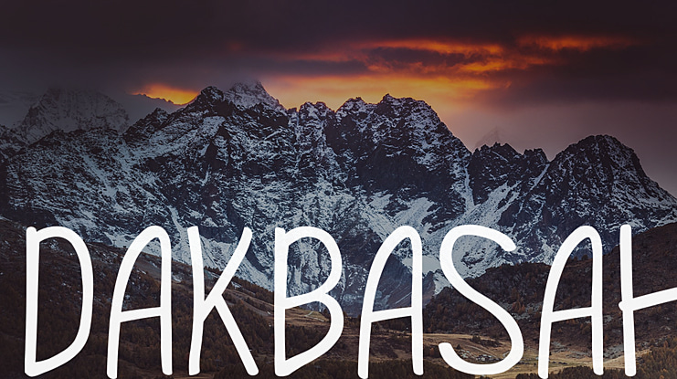 DAKBASAH Font
