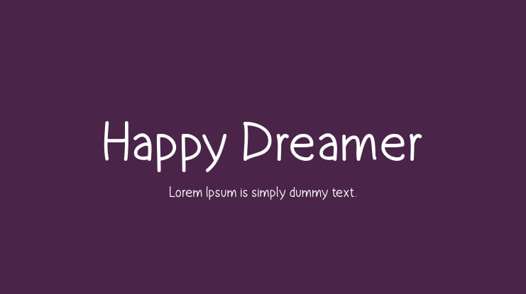 Happy Dreamer Font