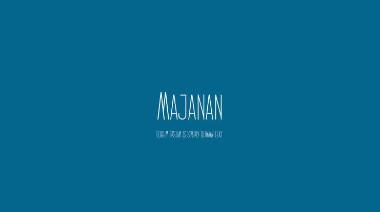 Majanan Font