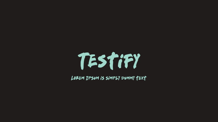 Testify Font