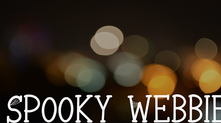 Spooky Webbie Font