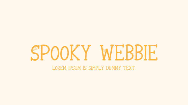 Spooky Webbie Font
