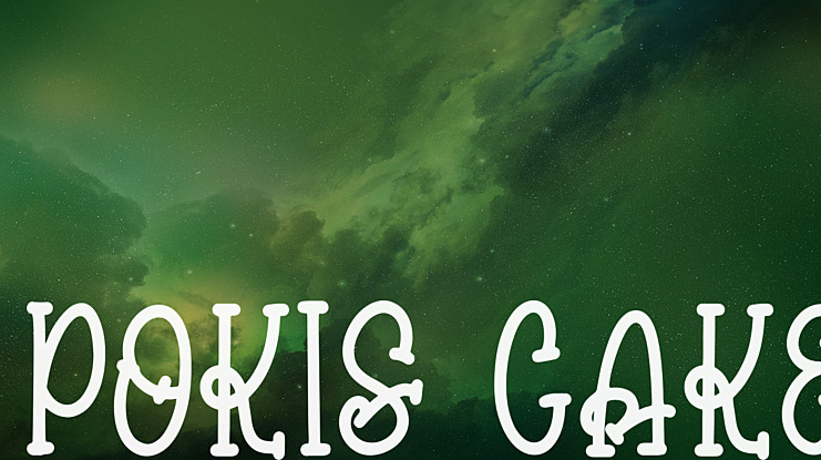 pokis cake Font