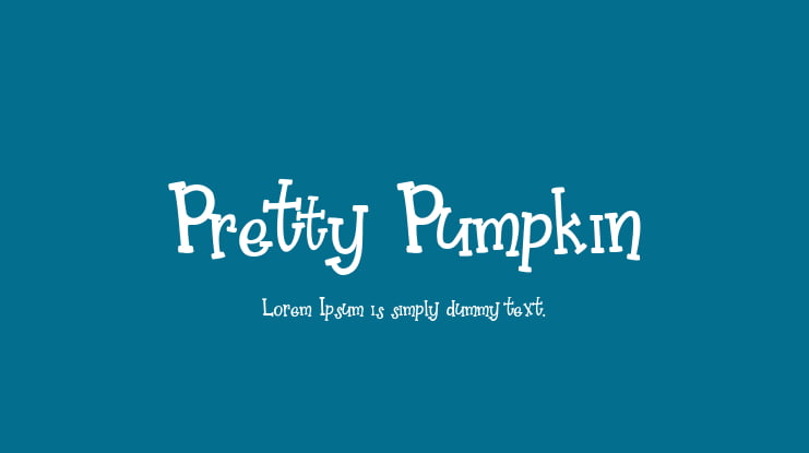Pretty Pumpkin Font