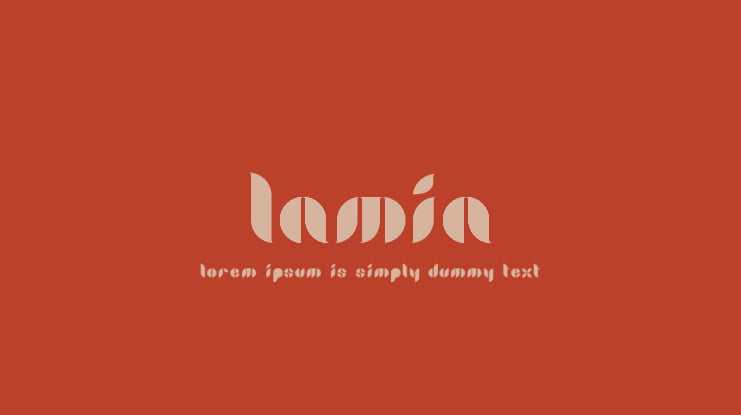 Lamia Font