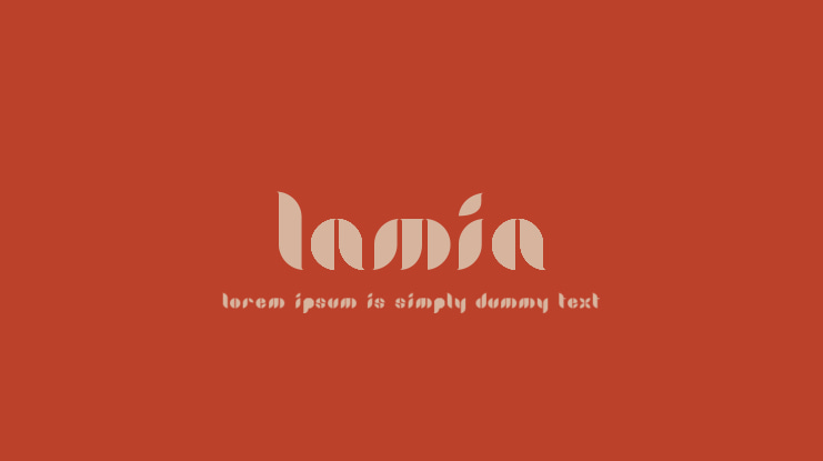 Lamia Font