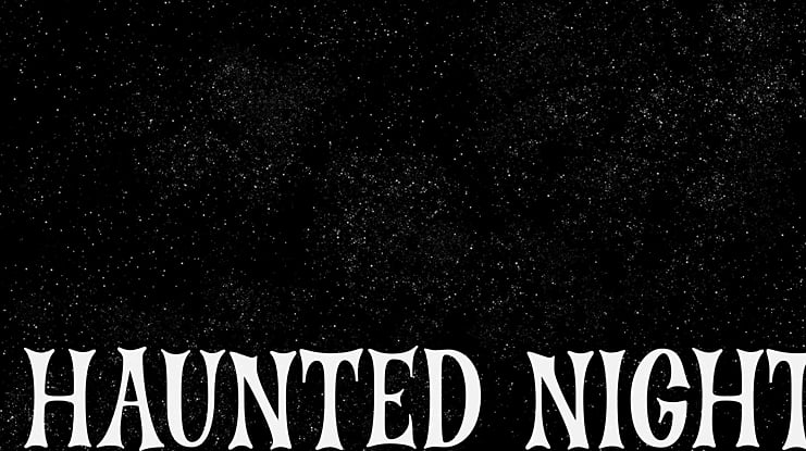 Haunted Night Font