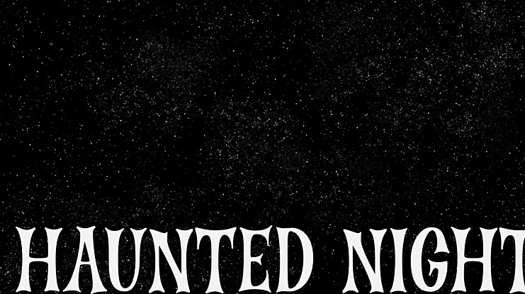 Haunted Night Font
