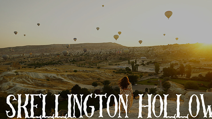 Skellington Hollow Font
