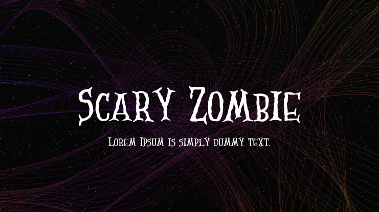 Scary Zombie Font