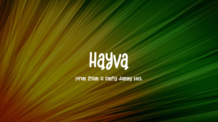 Hayva Font