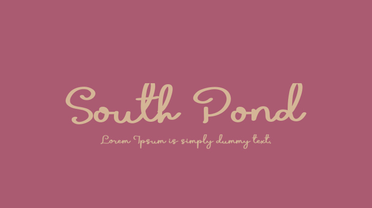 South Pond Font