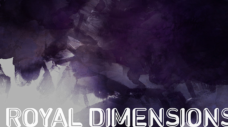 Royal dimensions Font