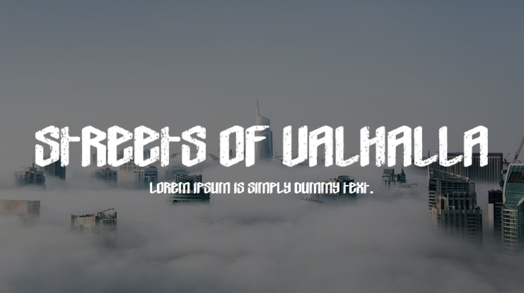 Streets Of Valhalla Font
