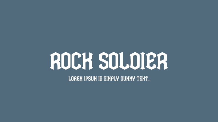 Rock Soldier Font