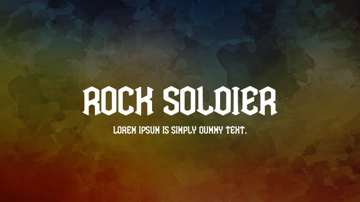 Rock Soldier Font