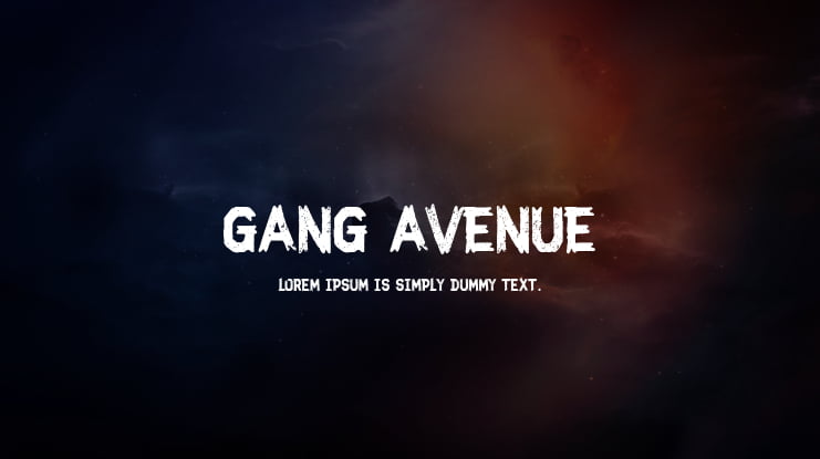 Gang Avenue Font