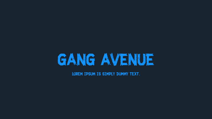 Gang Avenue Font