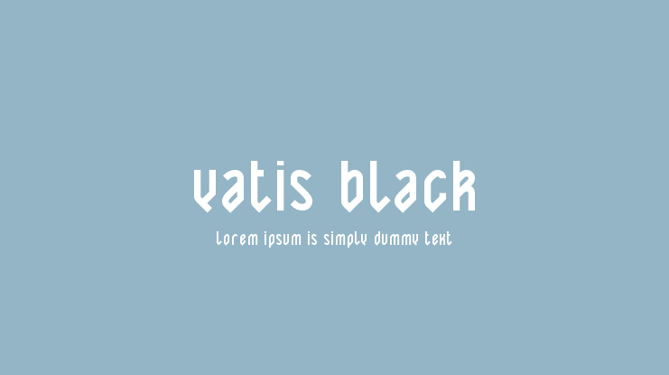 Yatis Black Font