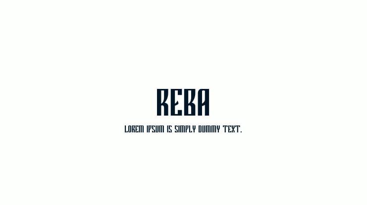 REBA Font