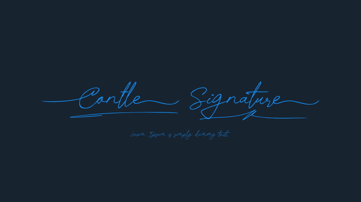 Contle Signature Font