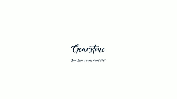 Gearstone Font Family