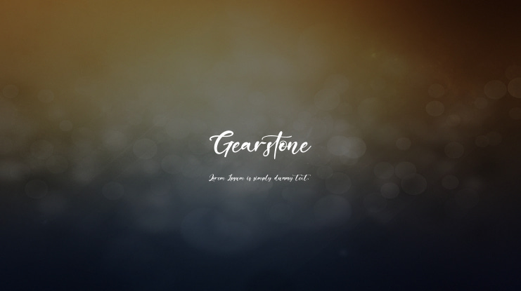 Gearstone Font Family
