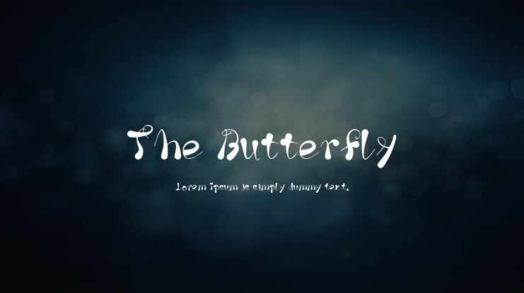 The Butterfly Font