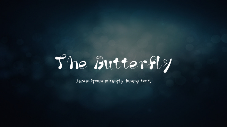 The Butterfly Font
