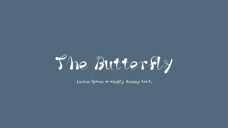 The Butterfly Font