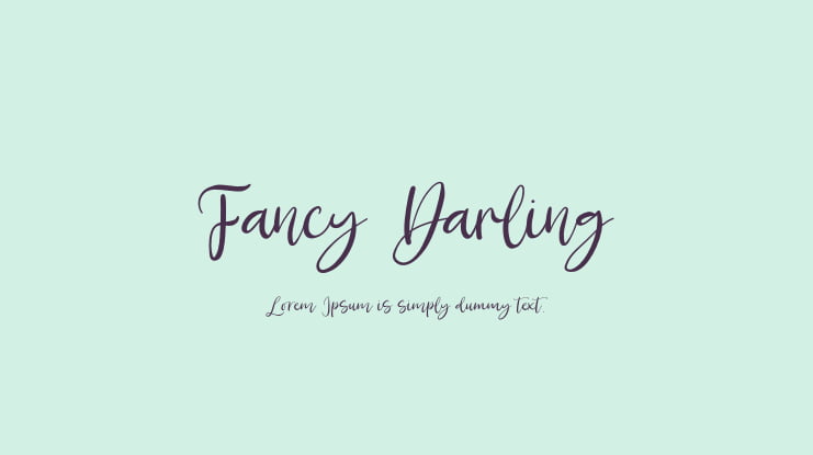 Fancy Darling Font