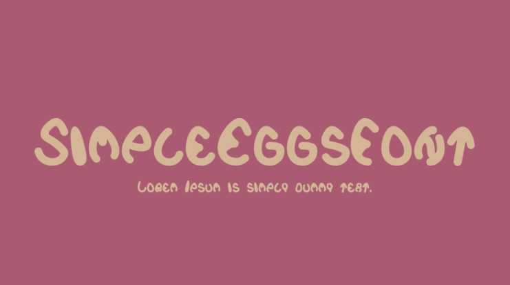 SimpleEggsFont Font