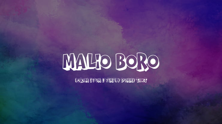 MALIO BORO Font