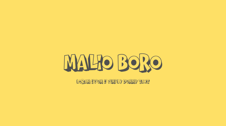 MALIO BORO Font