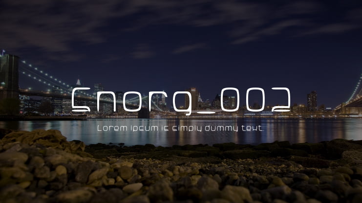 Snorg_002 Font