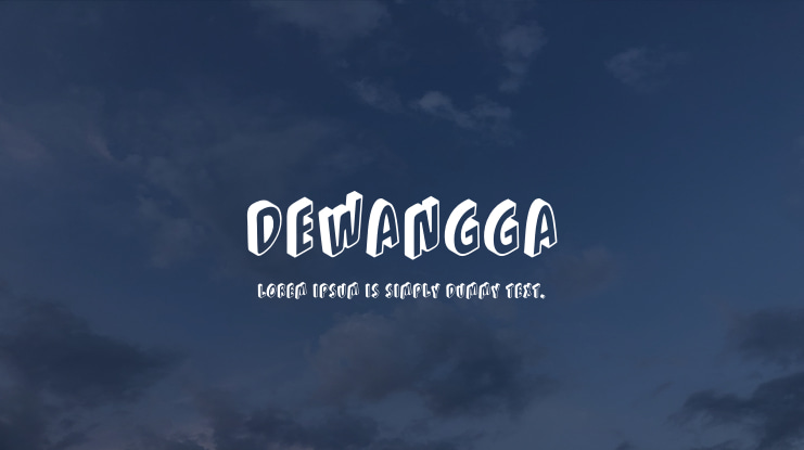 Dewangga Font