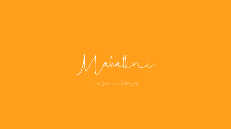 Mahallini Font