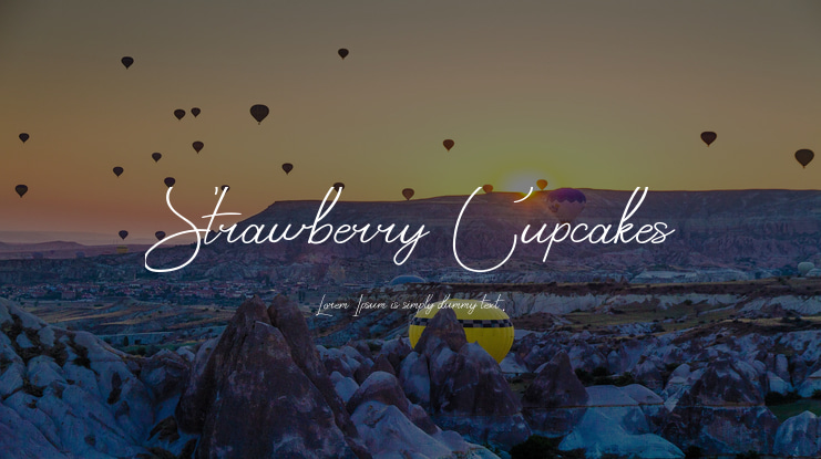 Strawberry Cupcakes Font