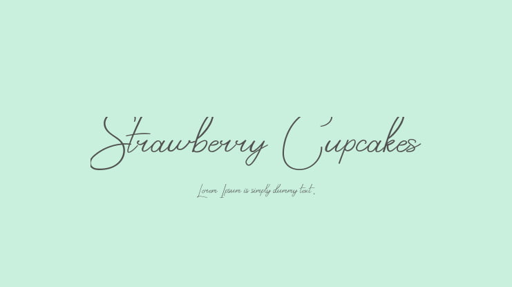 Strawberry Cupcakes Font