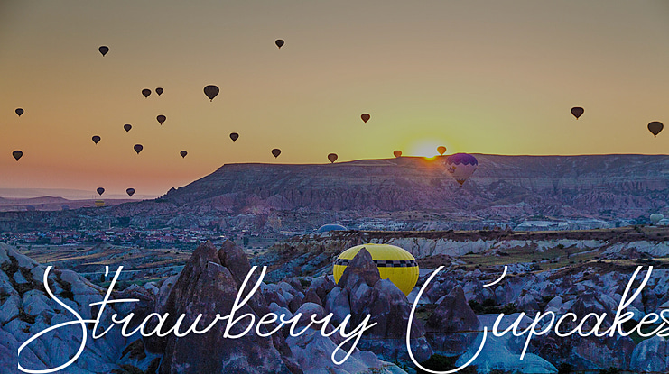 Strawberry Cupcakes Font
