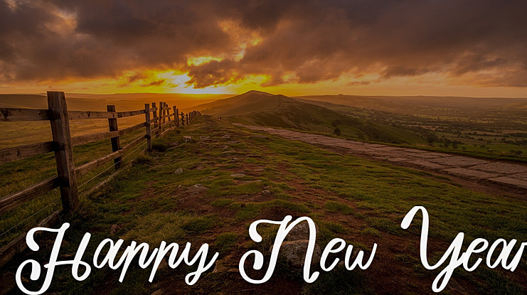Happy New Year Font