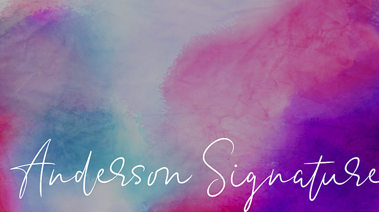 Anderson Signature Font Family