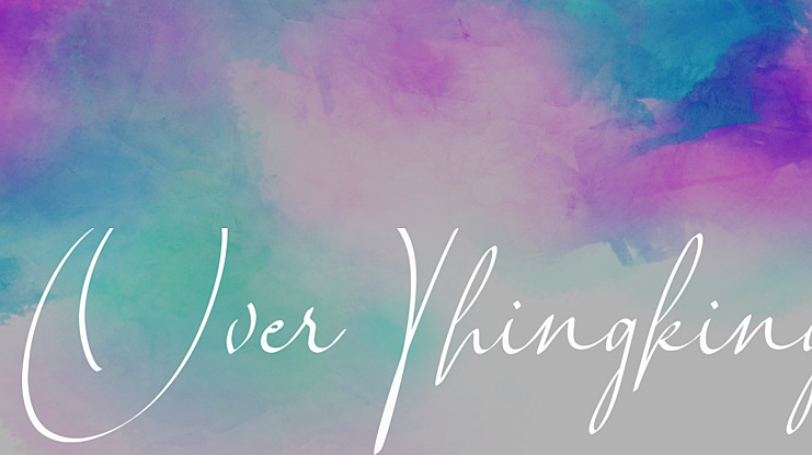 Over Thingking Font Family