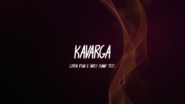 KAVARGA Font Family