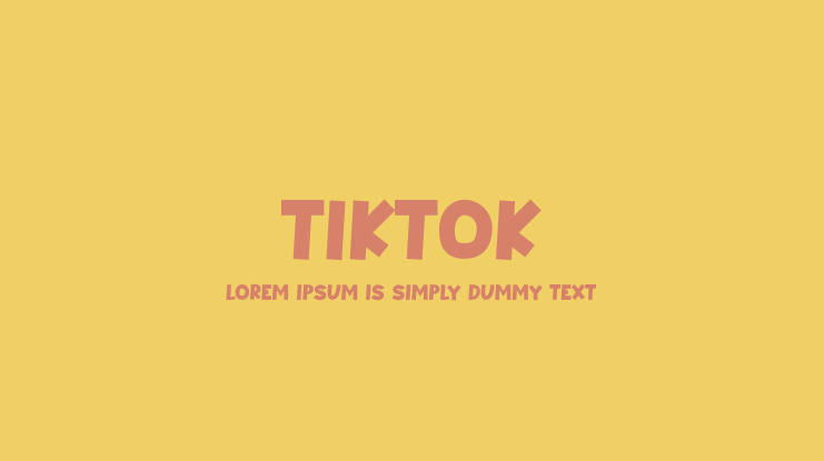 Tiktok Font