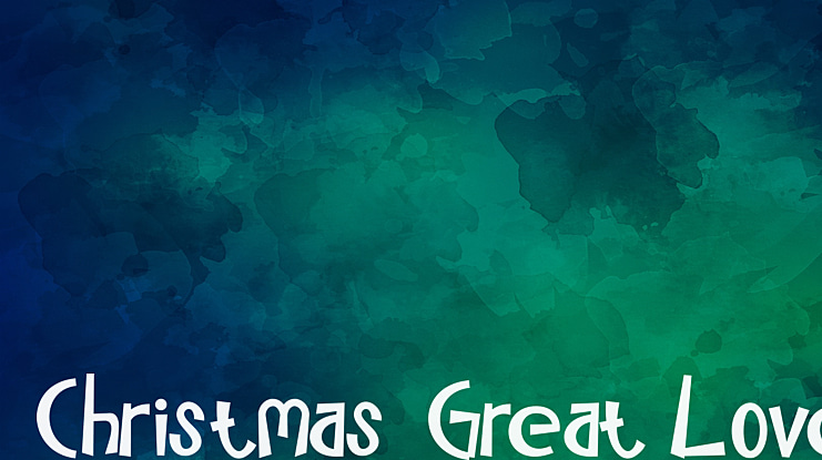 Christmas Great Love Font
