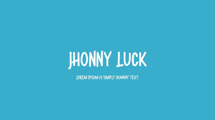 Jhonny Luck Font